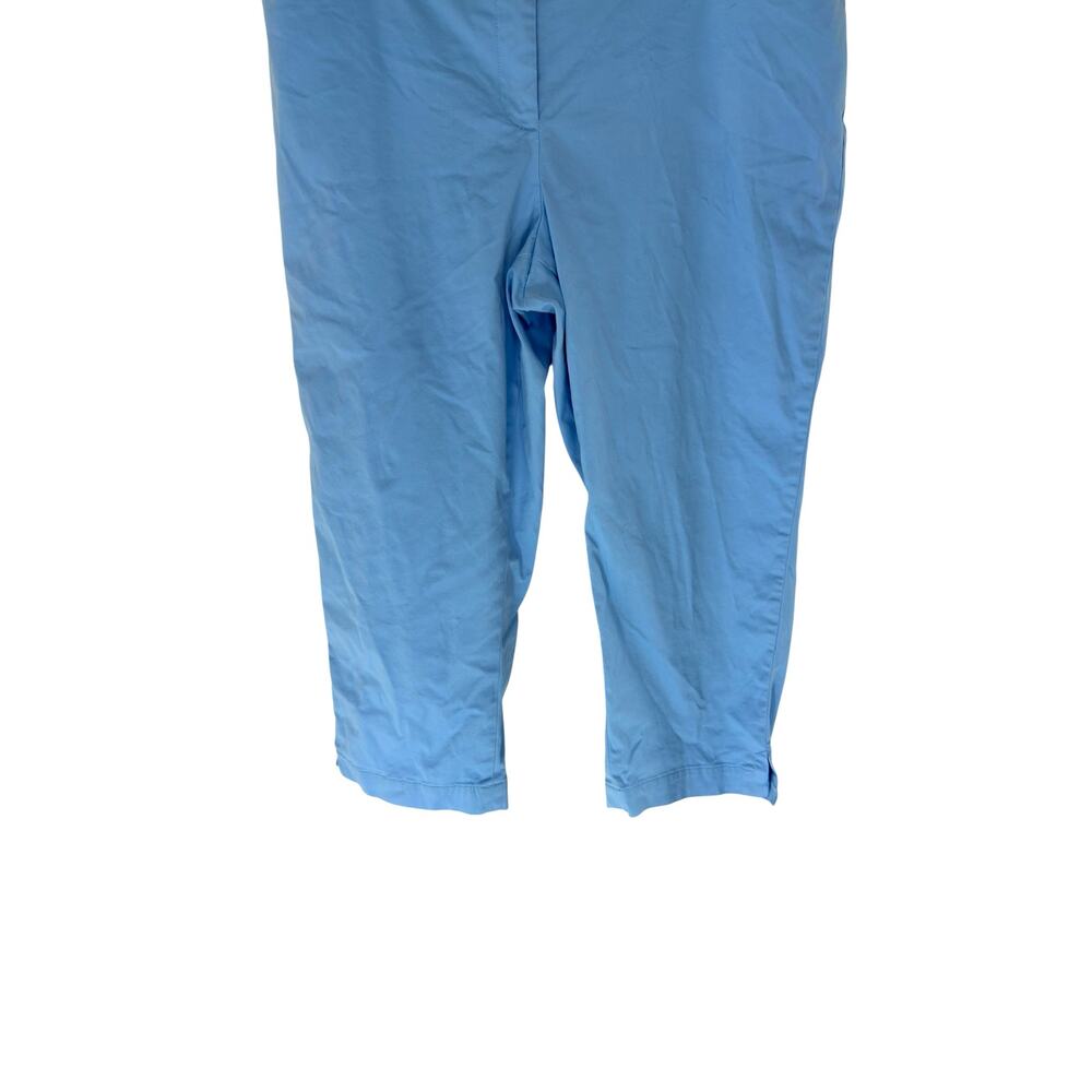 Talbots Plus Blue Basic Casual Everyday Perfect Skimmer Cropped Pants Size 12‎ - Picture 5 of 12
